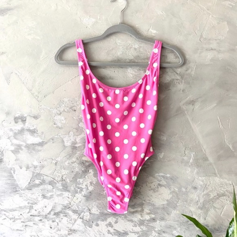 J.Crew scoopback one-piece swimsuit in (pink) - Picture 3 of 5